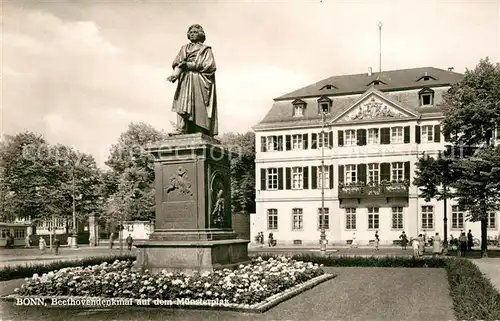 AK / Ansichtskarte Bonn_Rhein Beethovendenkmal auf dem Muensterplatz Bonn_Rhein
