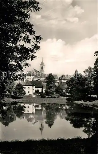 AK / Ansichtskarte Pfullendorf Teilansicht mit Kirche Pfullendorf