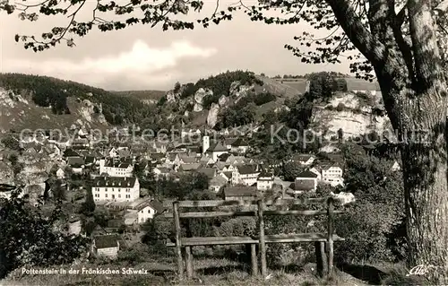 AK / Ansichtskarte Pottenstein_Oberfranken Ortsansicht Pottenstein_Oberfranken