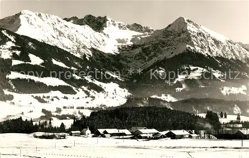 AK / Ansichtskarte Untermuehlegg mit Nebelhorn Untermuehlegg