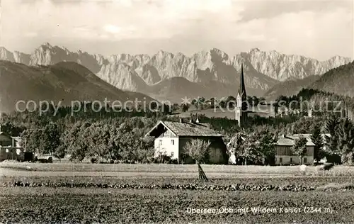 AK / Ansichtskarte uebersee mit Wildem Kaiser uebersee