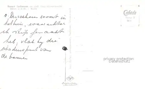 AK / Ansichtskarte Todtmoos Ruette Todtmoos