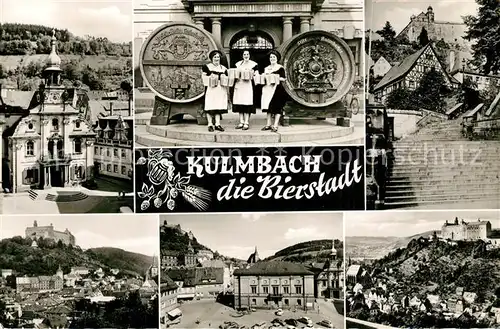 AK / Ansichtskarte Kulmbach Rathaus Faesser Burgen Marktplatz Kulmbach
