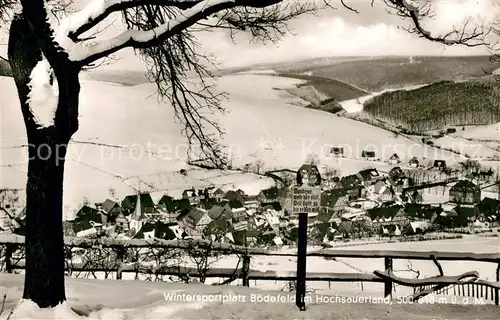 AK / Ansichtskarte Boedefeld Haus Fehr Gasthof Panorama Boedefeld