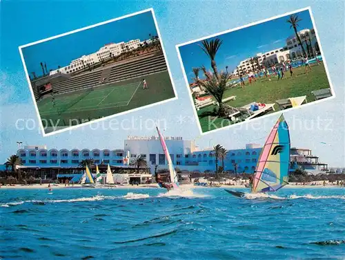 AK / Ansichtskarte Skanes Kuriat Palace Tennisplatz Windsurfen Skanes