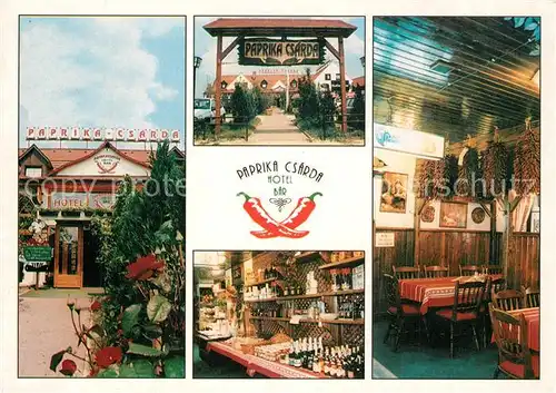 AK / Ansichtskarte Hegyeshalom Paprika Csarda Hotel Bar 