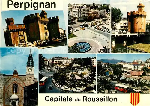 AK / Ansichtskarte Perpignan Castillet Cathedrale Saint Jean  Perpignan
