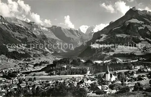 AK / Ansichtskarte Frutigen_BE Landschaftspanorama mit Doldenhorn Balmhorn Altels Elsighorn Berner Alpen Frutigen BE
