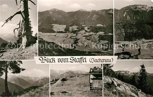 AK / Ansichtskarte Jachenau Panorama Blick vom Staffel Bayerische Voralpen Jachenau