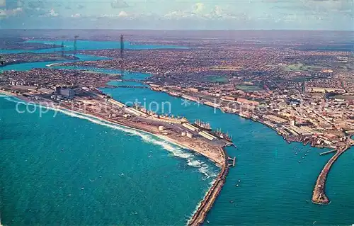 AK / Ansichtskarte Fremantle Aerial view of the port Fremantle