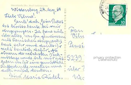 AK / Ansichtskarte Steinbach_Thueringen Panorama 