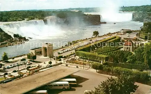 AK / Ansichtskarte Niagara_Falls_Ontario American Falls and Canadian Horseshoe Falls Niagara_Falls_Ontario