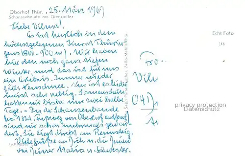 AK / Ansichtskarte Oberhof_Thueringen Schanzenbaude am Grenzadler Oberhof Thueringen