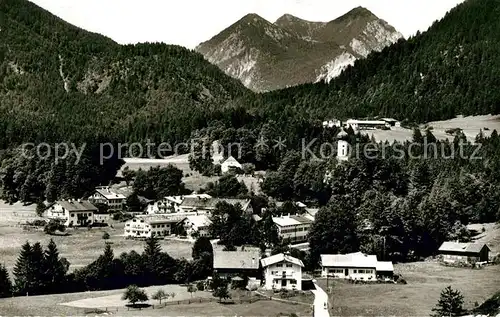AK / Ansichtskarte Jachenau Gesamtansicht mit Alpenpanorama Jachenau