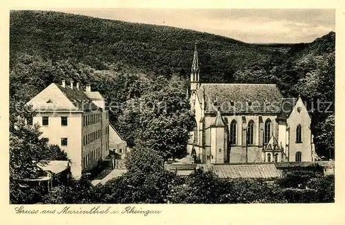 AK / Ansichtskarte Marienthal_Rheingau Kloster Kirche Marienthal Rheingau
