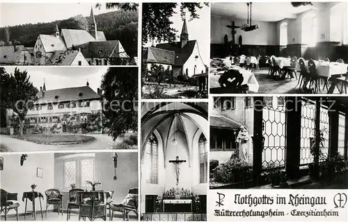 AK / Ansichtskarte Ruedesheim_Rhein Nothgottes Kloster Muettererholungsheim Exerzitienheim Ruedesheim Rhein