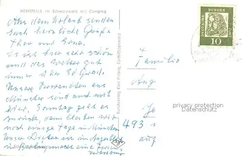 AK / Ansichtskarte Bad_Herrenalb mit Campingplatz Fliegeraufnahme Bad_Herrenalb