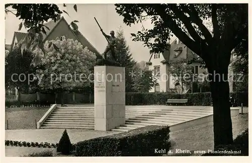 AK / Ansichtskarte Kehl_Rhein Pionierdenkmal Kehl_Rhein