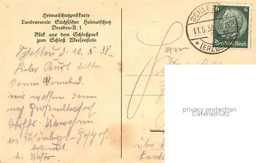 AK / Ansichtskarte Weesenstein Schloss Weesenstein