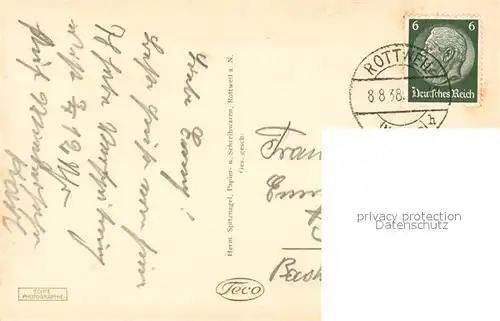 AK / Ansichtskarte Rottweil_Neckar Hauptstrasse Schwarzes Tor Rottweil Neckar