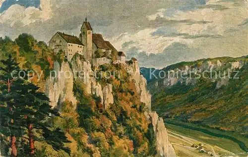 AK / Ansichtskarte Langenbrunn Schloss Werrenwag Langenbrunn