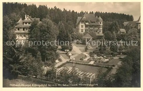 AK / Ansichtskarte Koenigsfeld_Schwarzwald Hindenburgplatz Koenigsfeld Schwarzwald