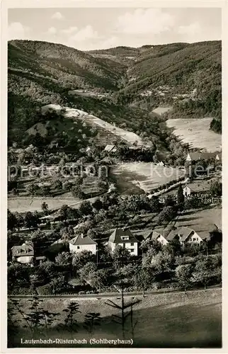 AK / Ansichtskarte Lautenbach_Renchtal Sohlberghaus Ruestenbach Lautenbach Renchtal