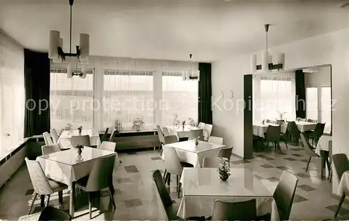 AK / Ansichtskarte Egenhausen_Wuerttemberg Kurhaus Bergfrieden Gastraum Speisezimmer Egenhausen Wuerttemberg