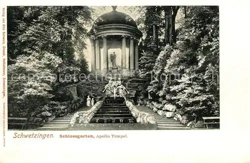 AK / Ansichtskarte Schwetzingen Schlossgarten Apollo Tempel Schwetzingen