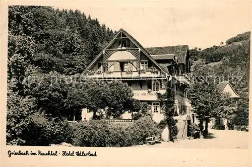 AK / Ansichtskarte Griesbach_Ortenaukreis_Bad Hotel Adlerbad Griesbach_Ortenaukreis