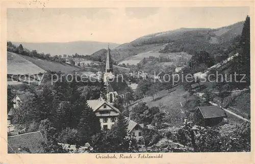 AK / Ansichtskarte Griesbach_Ortenaukreis_Bad Panorama Kirche Griesbach_Ortenaukreis