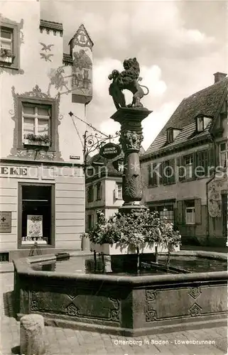 AK / Ansichtskarte Offenburg Loewenbrunnen Offenburg