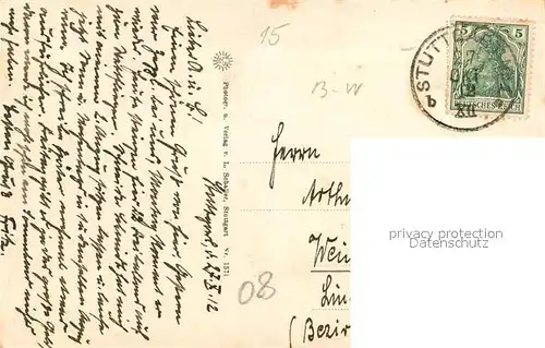 AK / Ansichtskarte Stuttgart Altstadt Geisstrasse Stuttgart