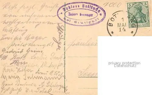 AK / Ansichtskarte Stuttgart Schloss Solitude Stuttgart