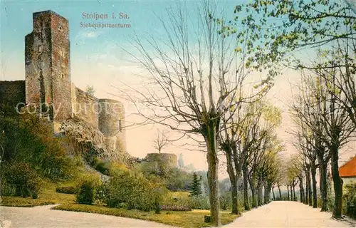 AK / Ansichtskarte Stolpen Siebenspitzenturm Stolpen