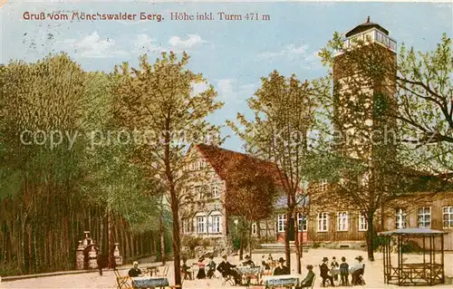 AK / Ansichtskarte Moenchswalder_Berg Turm Park Moenchswalder Berg
