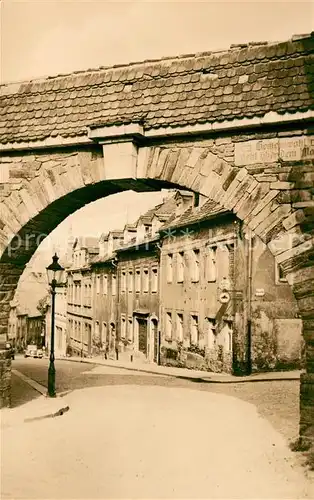 AK / Ansichtskarte Freiberg_Sachsen Donatstor Donatsgasse Freiberg Sachsen