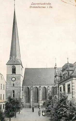 AK / Ansichtskarte Crimmitschau Laurentiuskirche Crimmitschau