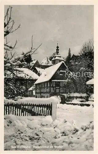 AK / Ansichtskarte Bad_Gottleuba Berggiesshuebel Malerwinkel Winter Bad