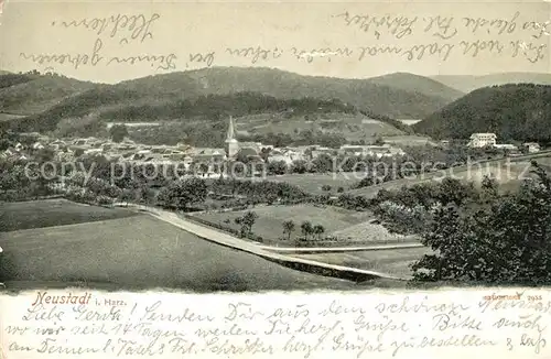AK / Ansichtskarte Neustadt_Harz Panorama Neustadt_Harz