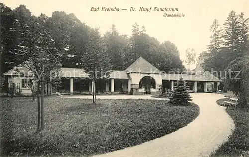 AK / Ansichtskarte Bad_Kreischa Krapf Sanatorium Wandelhalle Bad_Kreischa