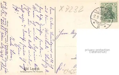 AK / Ansichtskarte Lausigk_Bad Terrassen Kurpark Lausigk_Bad