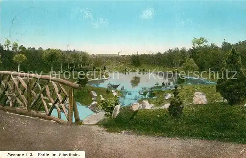 AK / Ansichtskarte Meerane Alberthain Meerane