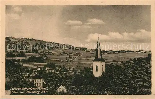 AK / Ansichtskarte Sachsenberg Georgenthal Kirche Panorama Sachsenberg Georgenthal