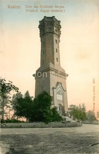 AK / Ansichtskarte Rochlitz_Sachsen Turm Rochlitzer Berg Friedrich August Denkmal Rochlitz Sachsen