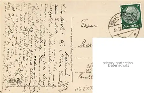 AK / Ansichtskarte Markneukirchen Rathaus Park Markneukirchen