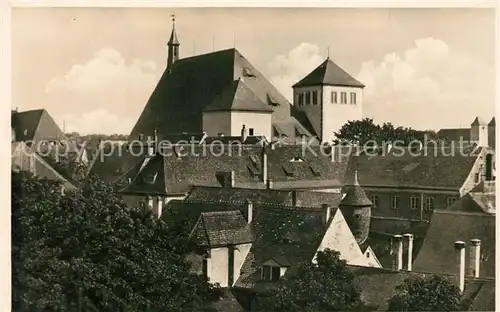 AK / Ansichtskarte Freiberg_Sachsen Dom Stadtpanorama Freiberg Sachsen