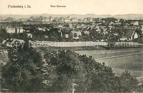 AK / Ansichtskarte Frankenberg_Sachsen Panorama Neue Kasernen Frankenberg Sachsen