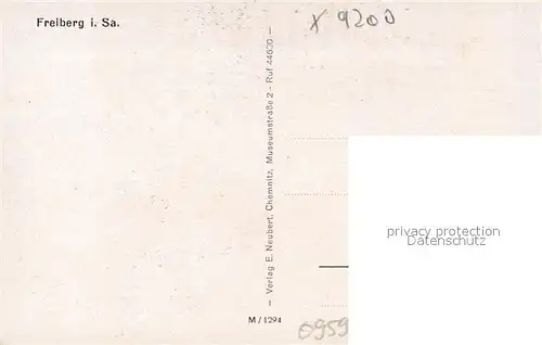 AK / Ansichtskarte Freiberg_Sachsen Stadtpark Schwanenschloesschen Johannispark Freitreppe Freiberg Sachsen