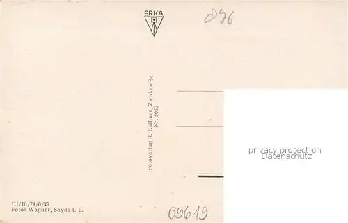 AK / Ansichtskarte Sayda Forsthaus Schoenheide Sayda